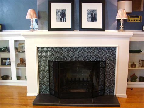 house crashers metallic tile fireplace|200 .